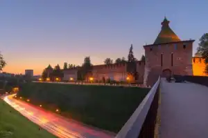 Вечерний Нижегородский кремль с подъёмом на колокольню Вечерний Нижегородский кремль с подъёмом на колокольню