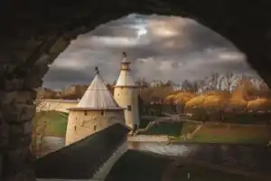 Псковский кремль и ближнее Запсковье