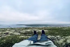 Активная прогулка в полярную ночь на сопку Мишукова - 11