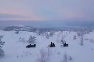 На снегоходах по живописным сопкам Кандалакши - 4