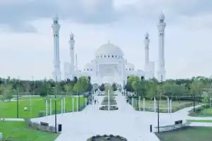 Вечерние Грозный, Аргун и Шали в подсветке - 5