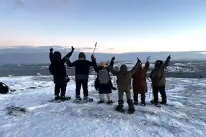 Активная прогулка в полярную ночь на сопку Мишукова - 15