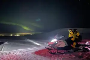 Ночная поездка на снегоходах — из Мурманска - 5