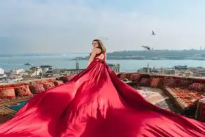 Фотосессия на крыше Стамбула с чайками