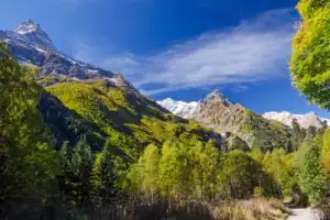 Лёгкий треккинг в горах Домбая с комфортом Лёгкий треккинг в горах Домбая с комфортом