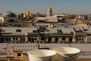 Панорама исторического Петербурга: на башню МПВО с чаепитием