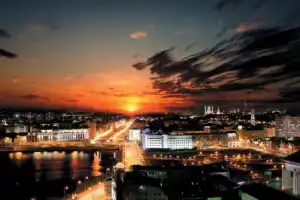 Казань после заката