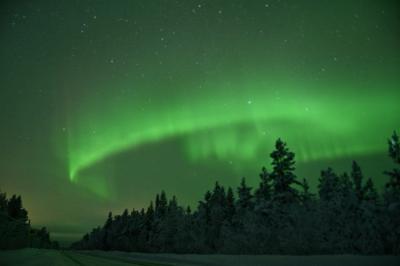 Северное сияние — охота на снегоходах - 13