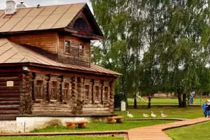 Детская экскурсия в Музей деревянного зодчества - 2