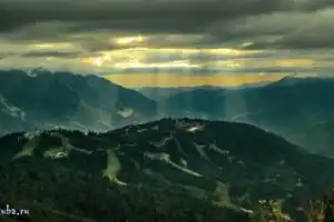 Поход на пик Бзерпи и закат в горах - 12