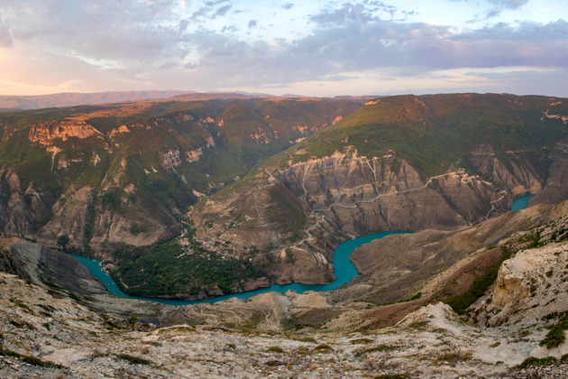 Сулакский каньон и бархан Сарыкум - 6