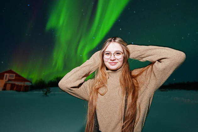 Северное сияние — фото (видео) на профессиональный фотоаппарат - 1