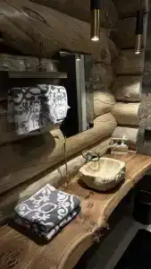 Эко дом из окаменевшей сосны-кело - 31