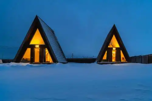 Уютные домики A-Frame с банным комплексом - 0