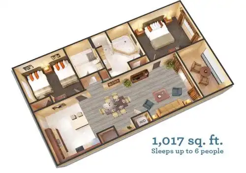 Floridays Orlando Two & Three Bed Rooms Condo Resort - 19