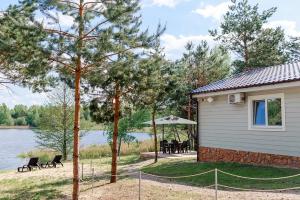Загородный дом Рео Рест — Утренний туман в Псковской области