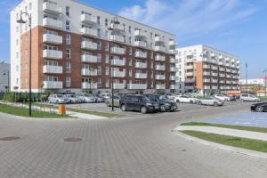 Lumina modern studio with balcony, Лодзь