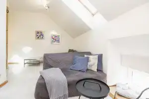 Beachfront Art Gallery Mansard One Bedroom Suite in Historic Bath-House, Юрмала