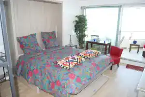 Studio in Biarritz, With Wonderful sea View, Furnished Terrace and Wifi - 20 m From the Beach, Биарриц
