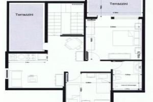 Apartment with 2 bedrooms in Palermo with furnished balcony and WiFi 970 m from the beach, Монделло