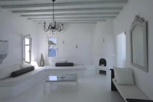 4 bedrooms villa with sea view private pool and enclosed garden at Mykonos 2 km away from the beach, Агиос Иоаннис