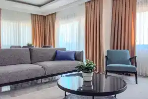 Flat With Shared Pool 6 min to Beach in Alanya, Авсаллар