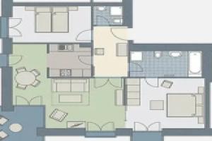 Kaiservillen Heringsdorf - Appartement mit 2 Schlafzimmern und Balkon D212, Альбек