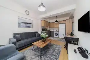 Great Flat With Shared Pool in Kepez, Анталья