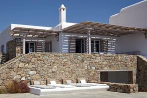 Amazing view Mykonian Villa with 5 bedrooms and pool, Элия