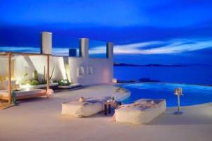 5 bedrooms villa with sea view private pool and enclosed garden at Mykonos, Агиос Иоаннис