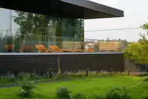 Частный дом Домик в Икше с камином и сауной (Glassbox 108 Premium2)