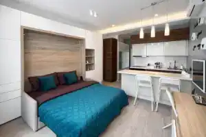 Квартира Cтудия с дизайнерским ремонтом в ЖК бизнес класса Петр, Москва
