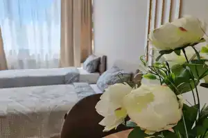 Квартира КакДома студия в 6 минутах от метро Ботаническая с 2 отдельными кроватями