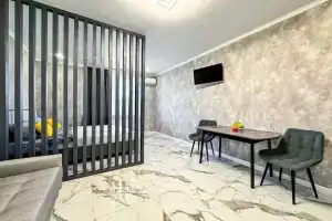 Квартира Уютная студия с балконом в новом доме Крымск Хоум