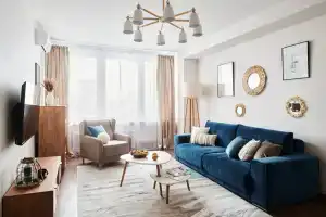Квартира GM Apartments Стильная Трехкомнатная с видом на Новый Арбат, Москва