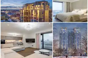 Трехкомнатные апартаменты Great apart на Поклонной, Москва