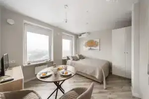 Апартаменты SMART LOFTS | Forest View на 13 этаже с видом на Останкинскую башню, Москва