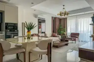 Апартаменты 1+1 в Комплексе Azura World с Видом на Море для Семейного Отдыха