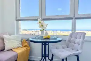Квартира с Видом на Море и Закаты 500 м до Пляжа Панорамная Лоджия Смарт ТВ Ключи от Моря, Су-Псех