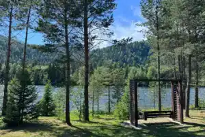Частный дом Шале на берегу реки, Артыбаш