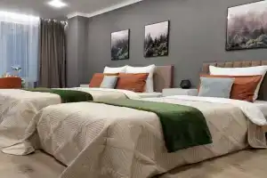 Квартира Abakan.Apart в Современном Экостиле с Кондиционером и Бойлером
