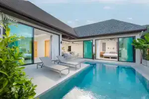 Вилла Plunge Modern 2-Bedroom with Private Pool, Най Харн