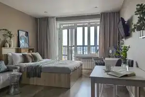 Квартира Velvet с балконом и видом на реку, Иркутск