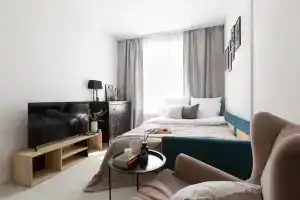 Апартаменты Life Apartments ЖК Спутник, рядом Экспоцентр и ТЦ Vegas, Москва