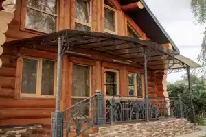 Шале Бревенчатый в тихом месте