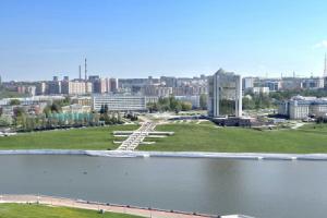 Квартира 2-К с прекрасным видом на залив от RentAp, Чебоксары