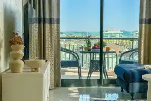 Апартаменты 1+1 Qoople Excellence C37 с видом на море и горы для всей семьи, Аланья