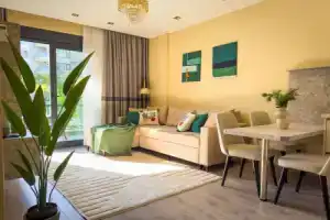 Апартаменты 1+1 Qoople Legend A4 в 100 м от моря