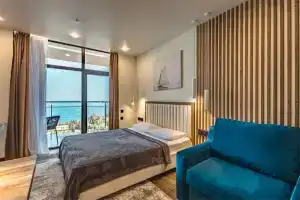 Апартаменты Крымский Рей Студия Relax Time прямой вид на море, Алушта