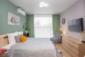 Апартаменты Mintroom с панорамными окнами в новом ЖК Оазис Русская, 95